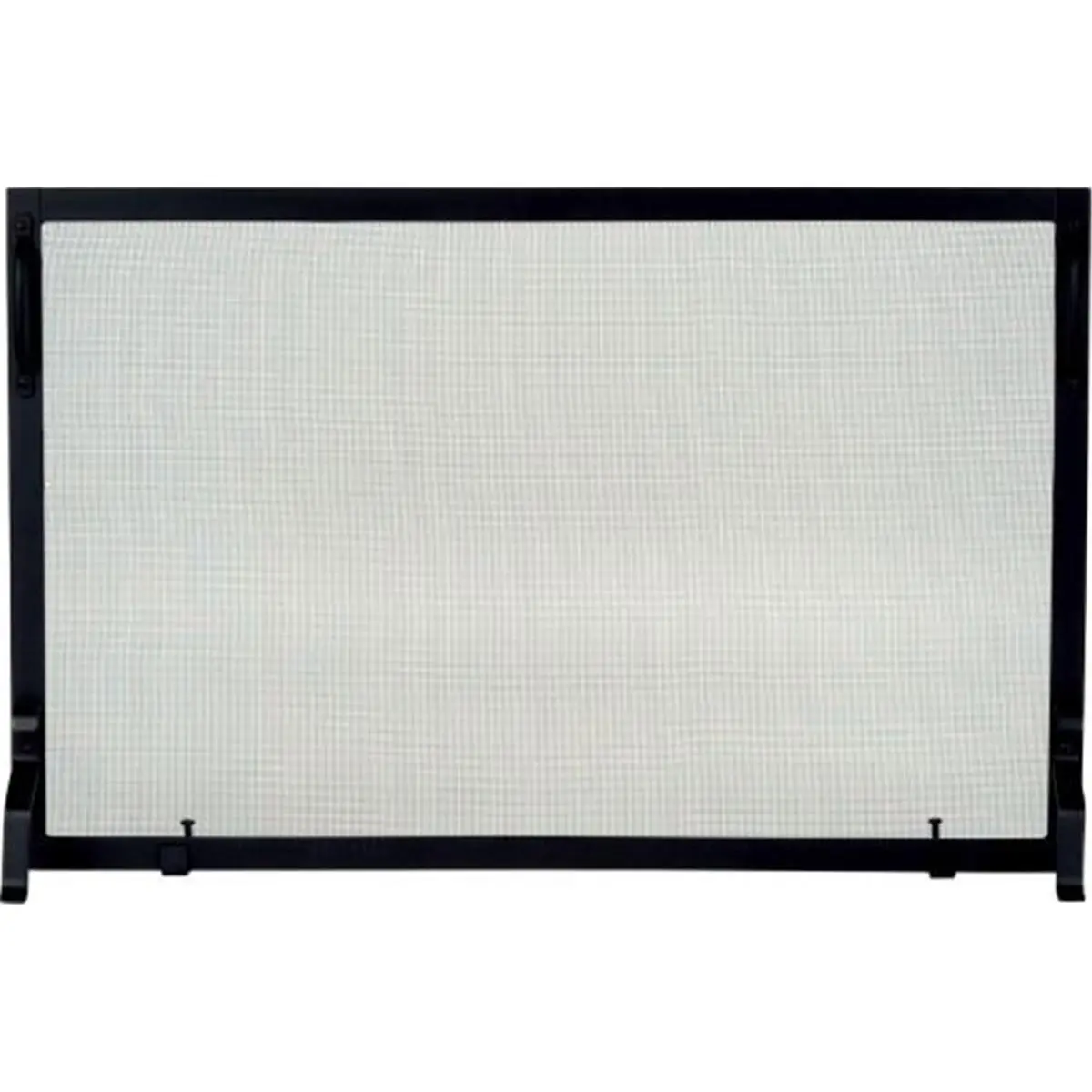 Dagan Wrought Iron Panel Screen - Black, 25in, Adjustable Back Legs, Assembly Required, Traditional Home Decor for Fireplace & Home Use