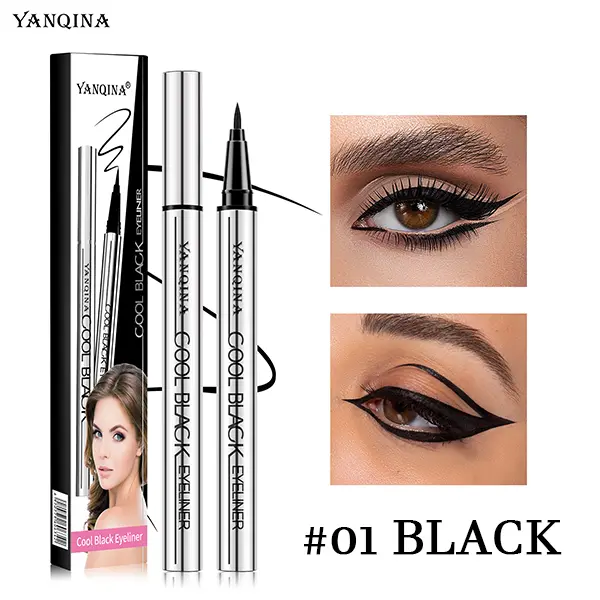 Liquid Eyeliner Pen is Waterproof,Delivers a strong black,Long-lasting effect,Quick-Drying-Waterproof, Sweatproof & Smudge Resistant Makeup Long-Lasting Eyeliner Pencil for Women