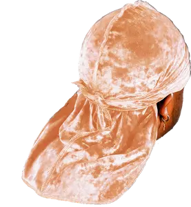 Premium Crushed Velvet Brown Sandstone Durag