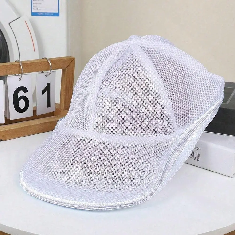 Mesh Hat Washing Bag for Baseball Cap, 1/2 Counts Anti Deformation Hat Washer Bag Hat Laundry Care Bag, Hat Laundry Bag, Baseball Cap Washer Cage, Lau