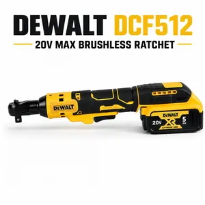 DeWalt DCF512 20V MAX XR Brushless 3/8-Inch Cordless Ratchet Wrench with Ball Detent Anvil, 95Nm High Torque Fastener and Variable Speed Trigger, Compact Power Tool for Automotive Mechanical Maintenance Tight Spaces