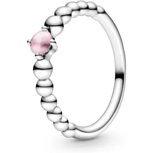Pandora October Petal Pink Beaded Ring 198867C09-50