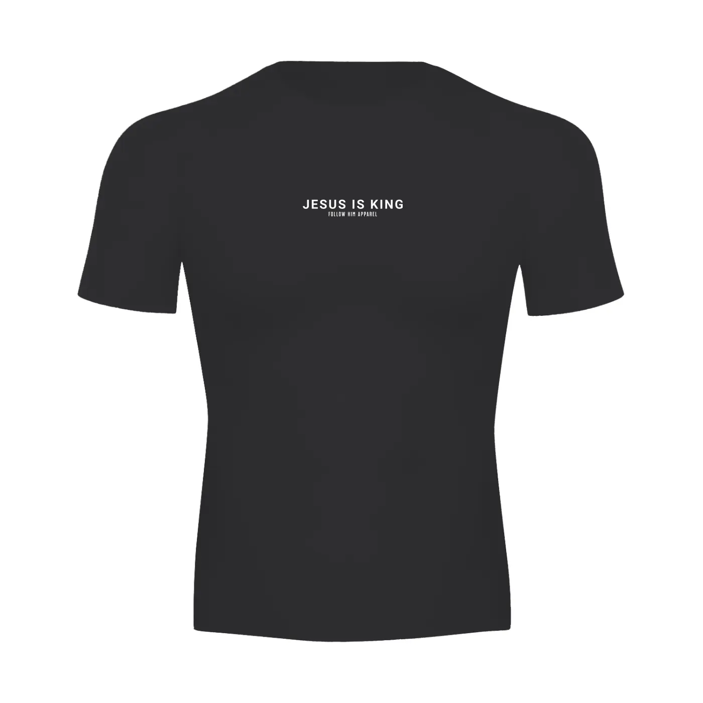 Jesus is King Compression Tee BLACK