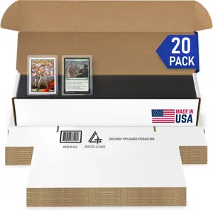 Invested Alliance Premium Cardboard Storage Boxes For Trading Card (20 Pack) | Trading Card Storage Box for TCG, MTG, Sports Cards. Storage Box, Card Organizer Box