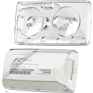 EZ Pass Holder for Windshield, Toll Pass Transponder Holder with Suction Cups for EZ Pass Mini/iPass