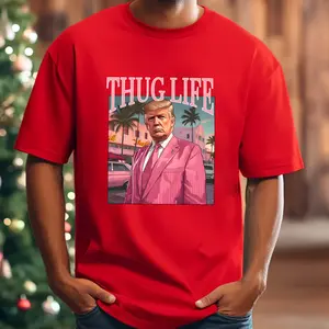 Donald Trump Thug Life Shirt, Viral Thug Life Trump T-Shirt, Sarcastic Donald Trump Tee, Funny Trump 2024 Shirt, Republican Gifts 295