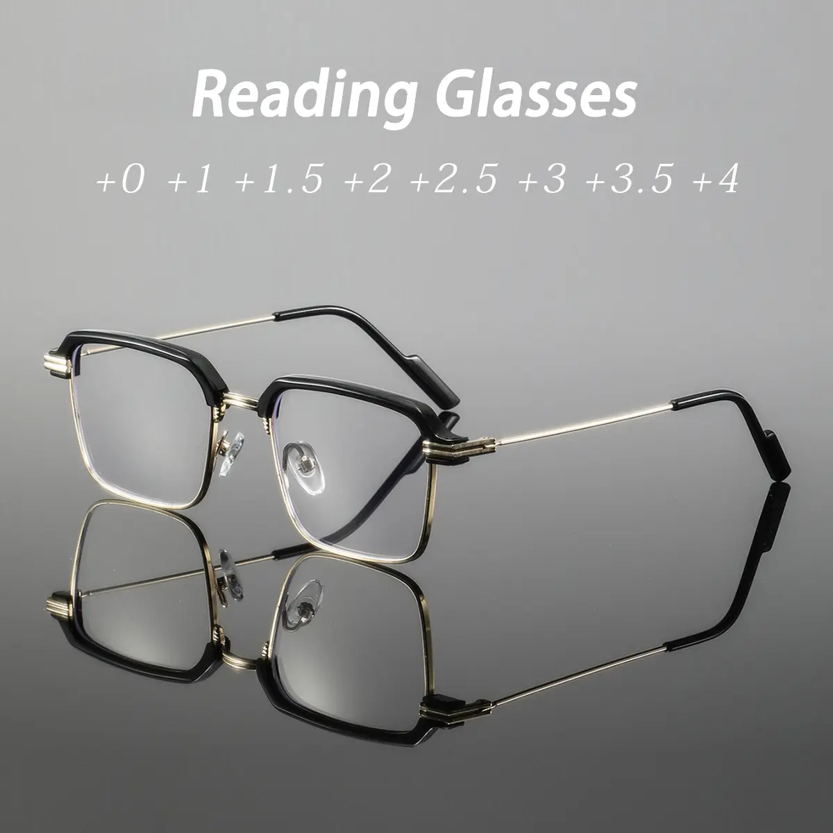 Men's Metal Plastic Frame Vintage Simple Casual Literary