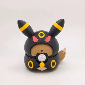 Poncho Eevees Inspired Poké Ball | Eeveelution Trainer Collectible Display Ball | Pokémon Fan Art Decor