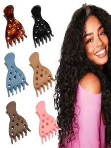 6pcs No-Crease Root Lift Clips for Voluminous Hair, Invisible Styling Claws for Curly & Thick Hair, Strong Hold for Blowouts & Updos, Ponytail Claw Clip