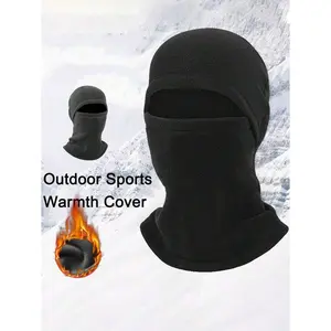 Outdoor Sports Warmth Cover 1pc Unisex Multicolor Fleece Face Mask Windproof Neck Gaiter for Skiing