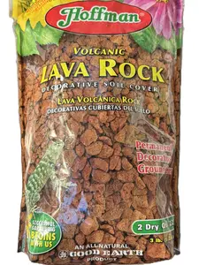 Hoffman Volcanic Lava Rock - Decorative Soil Cover 2 Qts. 3lbs