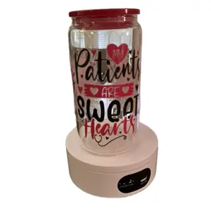 Glass drinking jar