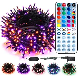 Brizled Color Changing String Lights,66FT 200 LED RGB Christmas Lights Dimmable Multifunctional Christmas Light with Remote for Indoor Outdoor Halloween Xmas Tree Holiday Party Thanksgiving Decor