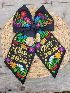 Class of 2026 embroidered bow
