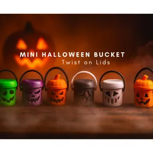 Mini Halloween Buckets | Fall Home Decor | Halloween Gifts | Mini Jack O Lanterns | Spooky Home Decor | Spooky Ornaments
