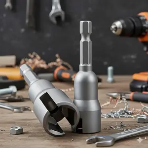 6PC 65mm Hex Shank Impact Socket Set, Power Wing Nut Removal Tool for Automotive Maintenance, Industrial Machinery Repair, Durable Alloy Steel Quick Change Sockets, Universal Home & Outdoor Repair Kit, Hex Bit Socket