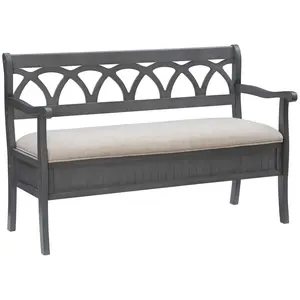 Powell Dudgeon Storage Bench With Cushion Powell Dudgeon Storage Bench With Cushion