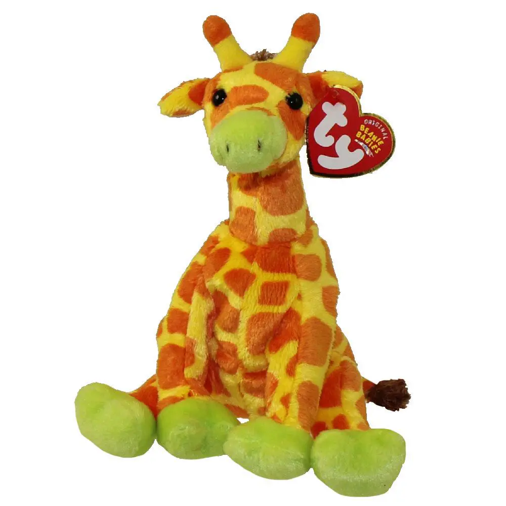 TY Beanie Baby - GIRAFFITI the Giraffe (Circus Beanie) (7 inch) (2003) MWMTs