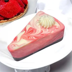 Strawberry Swirl Cake Soap