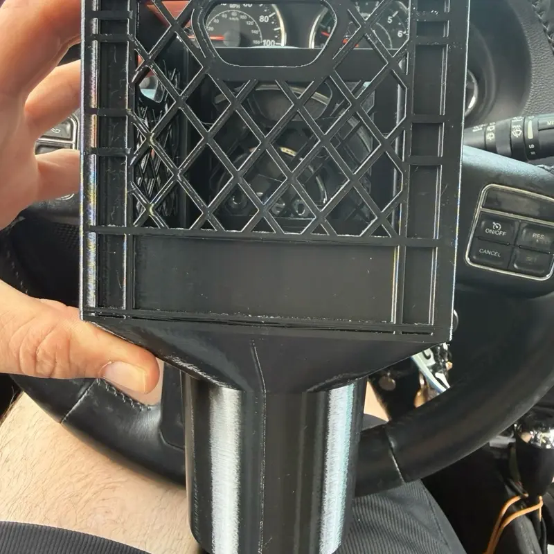 Mini Milk Crate 3D-Printed Cup Holder