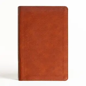 NASB Large Print Personal Size Reference Bible, Burnt Sienna Leathertouch -- Holman Bible Publishers - Bible