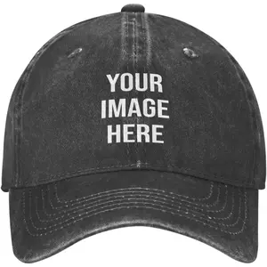 Bulk Custom Hats Custom Trucker Hats Add Your Logo Picture Text Custom Washed Baseball Cap for Men Women