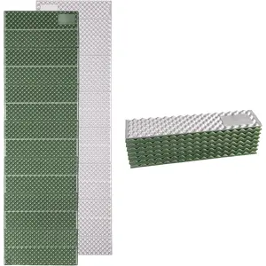 Upgraded Thickness Closed Cell Foam Sleeping Pad, 75.6"x22"x0.9", Ultralight Foldable Foam Camping Mat with Heat Reflective Layer, Waterproof Backpacking Pad for Hiking, Tent, Outdoor Use
