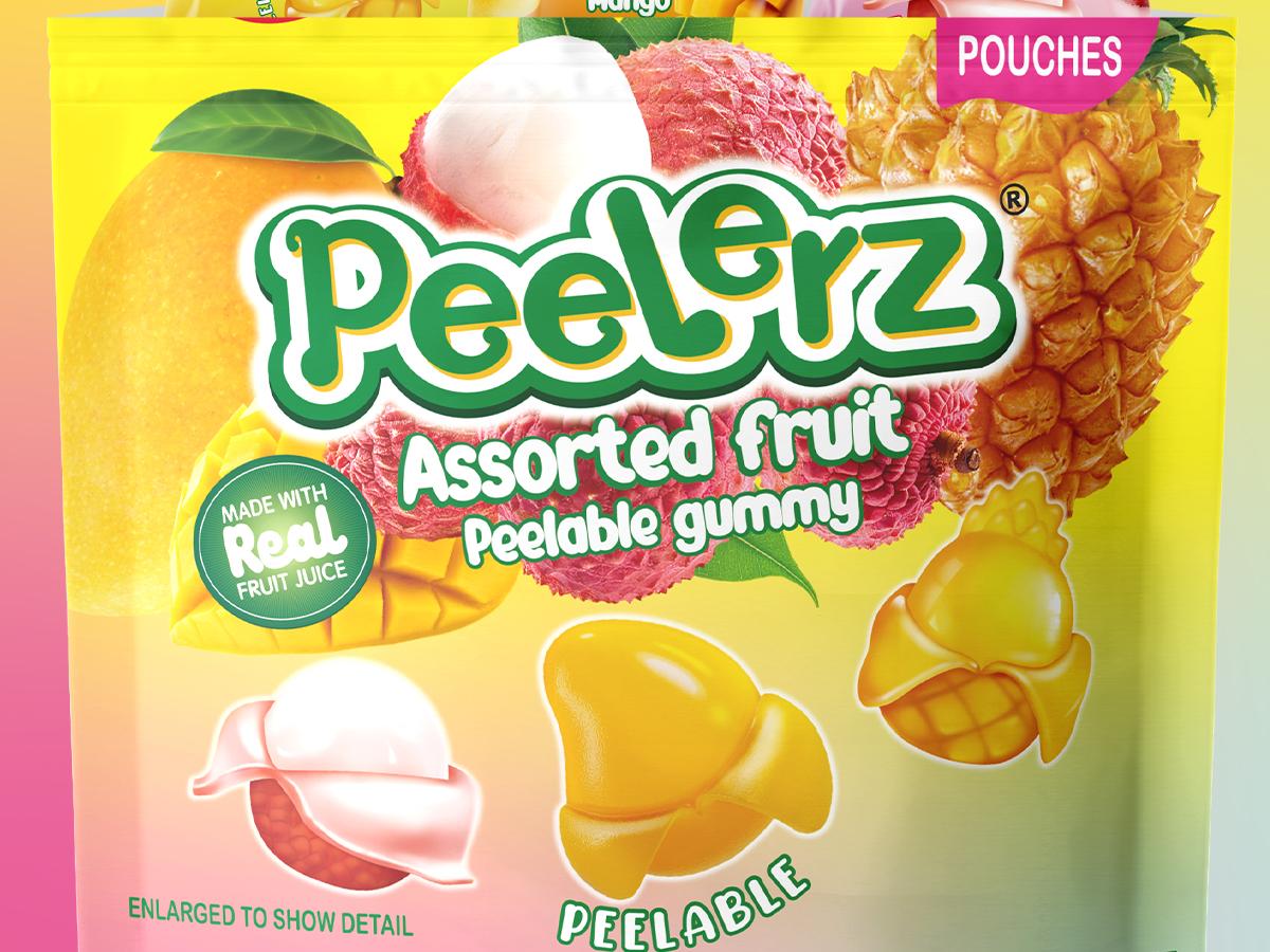 Amos Peelerz Assorted Gummy 608g Peelable Fruit Gummies with Hawaiian Flavors: Mango, Lychee, Pineapple, 24 Shareable Packs , Perfect Candy black to school Sweet Amos Peelerz Assorted Gummy 608g Peelable Fruit Gummies with Hawaiian Flavors: Mango, Lychee, Pineapple, 24 Shareable Packs , Perfect Candy black to school Sweet