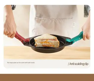 2 PCS Multi-Functional Anti-Scald Bowl Clip Hot Dish Plate Gripper Clips Tongs