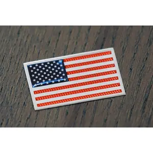 EmbossTech US Flag | Raised Helmet Decal