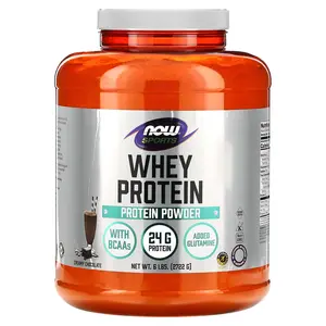 NOW Foods Whey Protein, Creamy Chocolate, 6 lbs (2,722 g)