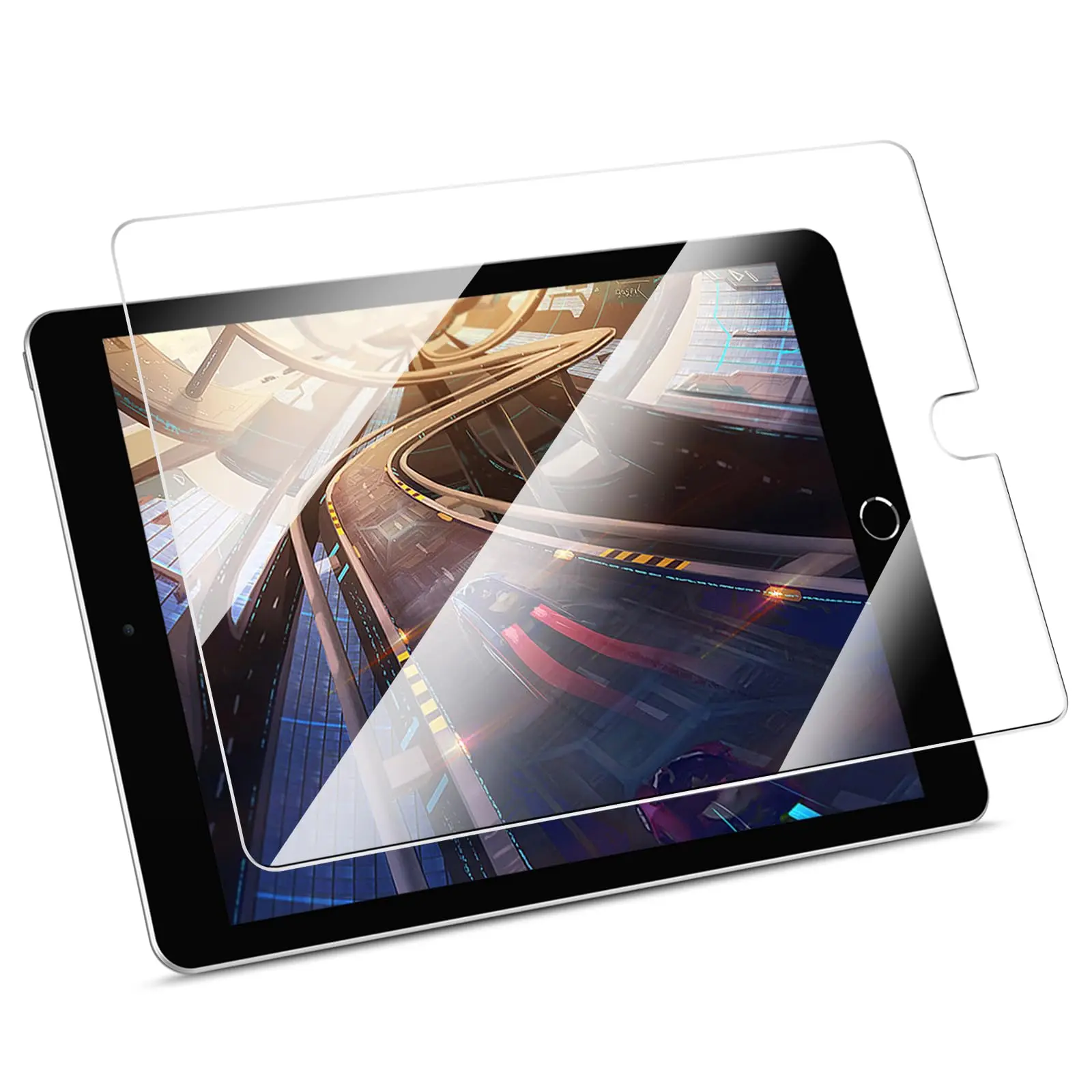 10.2 Tempered Glass Screen Protector for iPad 9th 8th 7th Gen 2021 2020 2019 10.2 Inch & iPad Air 3 2019 Anti Scratch 9H Hardness HD Clear