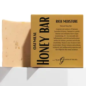 Oatmeal & Honey Bar – Natural Soap for Eczema, Dry & Sensitive Skin | Moisturizing & Soothing Relief | Handmade with Organic Oats, Honey & Shea Butter | Gentle & Vegan (1)