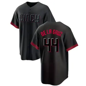 Men's Season #44 BlackPrint Baseball Jersey, Sports Shirt Letter & Number Embroidery V Neck Baseball Jersey, Loose Sporty Baseball Top, Men's Sport & Outdoor Clothing for All Seasons, Athletic Training Apparel