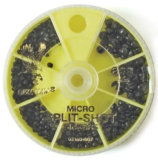 Eagle Claw Micro Split-Shot Sinkers Dial Pack