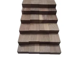 Unfinished Kiln-Dried Black Walnut Craft Wood Boards, 24 Pieces (18" x 2" x 3/4" +/-1/16") for DIY Woodwork, Woodcraft Toys & Hobbies