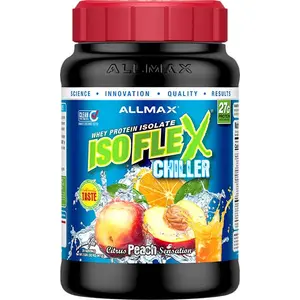 Allmax ISOFLEX Chiller - 90% Pure Bioactive Protein, Zero Fat, Zero Sugar, 99% Lactose-Free, Hydrating Protein Drink - Healthcare Beverage Energy