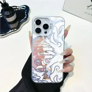 Character Phone Case Suitable for iPhone 17/16/15/14/13/12/11 Pro Max/Plus , color-changing anti-damage mobile phone protection case