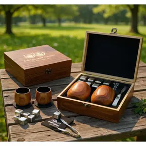 Artisanal Bourbon Drinking Charred Wood Finish Whiskey Gift for Dad Him