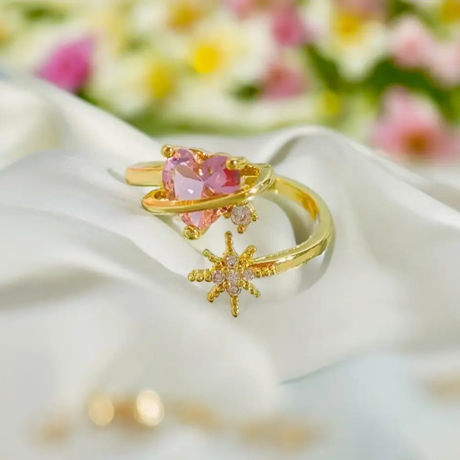 Heart Adjustable Sizing Ring