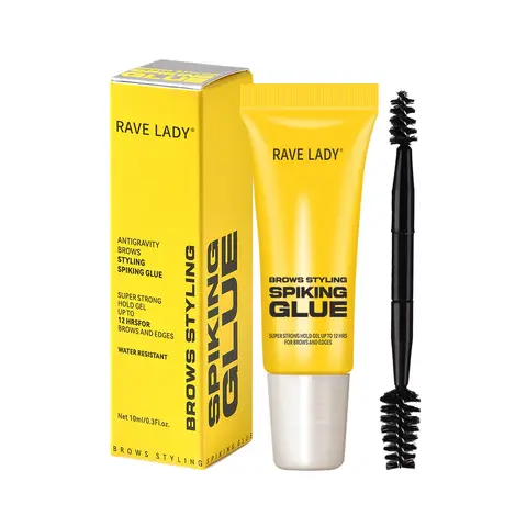 Eyebrow Styling Kit with Adhesive Tape Brush, Cosmetic Brow Shaping Gel - Waterproof, Sweat-Resistant, Transparent for Natural Look, Eyebrow Liquid Makeup Product