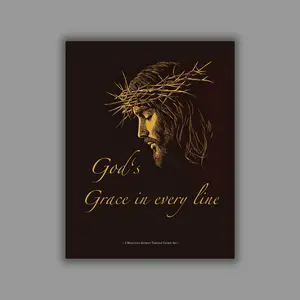 God's Grace in Every Line-Inspirational Christian Coloring Tracing & Drawing Book |The Life Story of Jesus|A4 Thick Paper|Creative Art & Stress Relief for Adults & Teens|Perfect Gift Idea|Inspirational Bible Verses|Faith-Based Relaxation & School Supplies