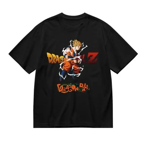 Dragon Ball Goku Basic T Shirt Mens Cotton Everyday Casual Anime Top
