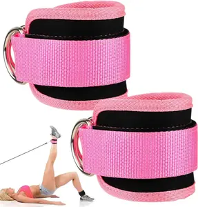 2 Counts Gym Ankle Straps, Fitness & Sports Ankle Strap for Leg & Glute TrainingProtective Gear for Women & Men, Exercise Equipment for Home & Gym
