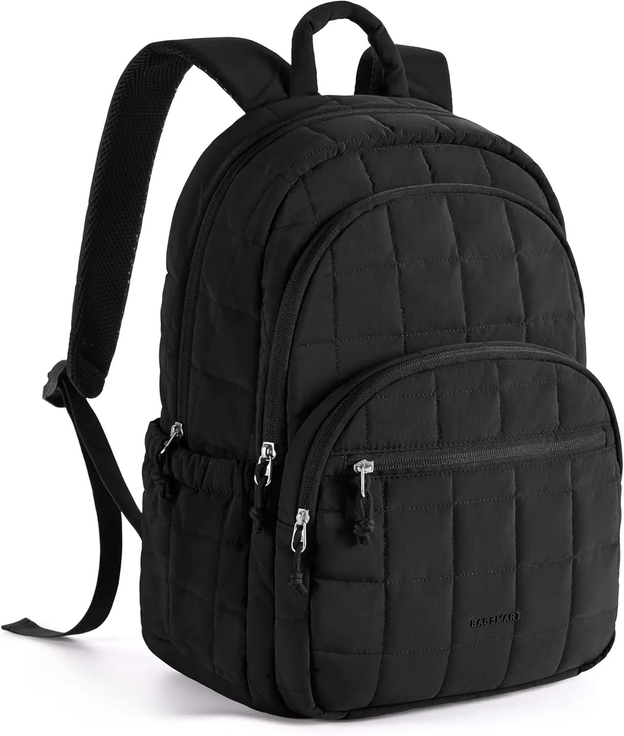 Women's Quilted Water-Resistant Travel Backpack, 15.6" Laptop Bag with Trolley Sleeve, Personal Carry-On for College Nurses, Luggage & Functional Bag