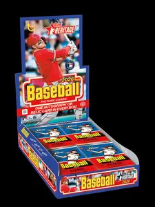 2026 Topps Heritage Hobby: Single Pack From Hobby Box - Officially Licensed MLB Trading Cards