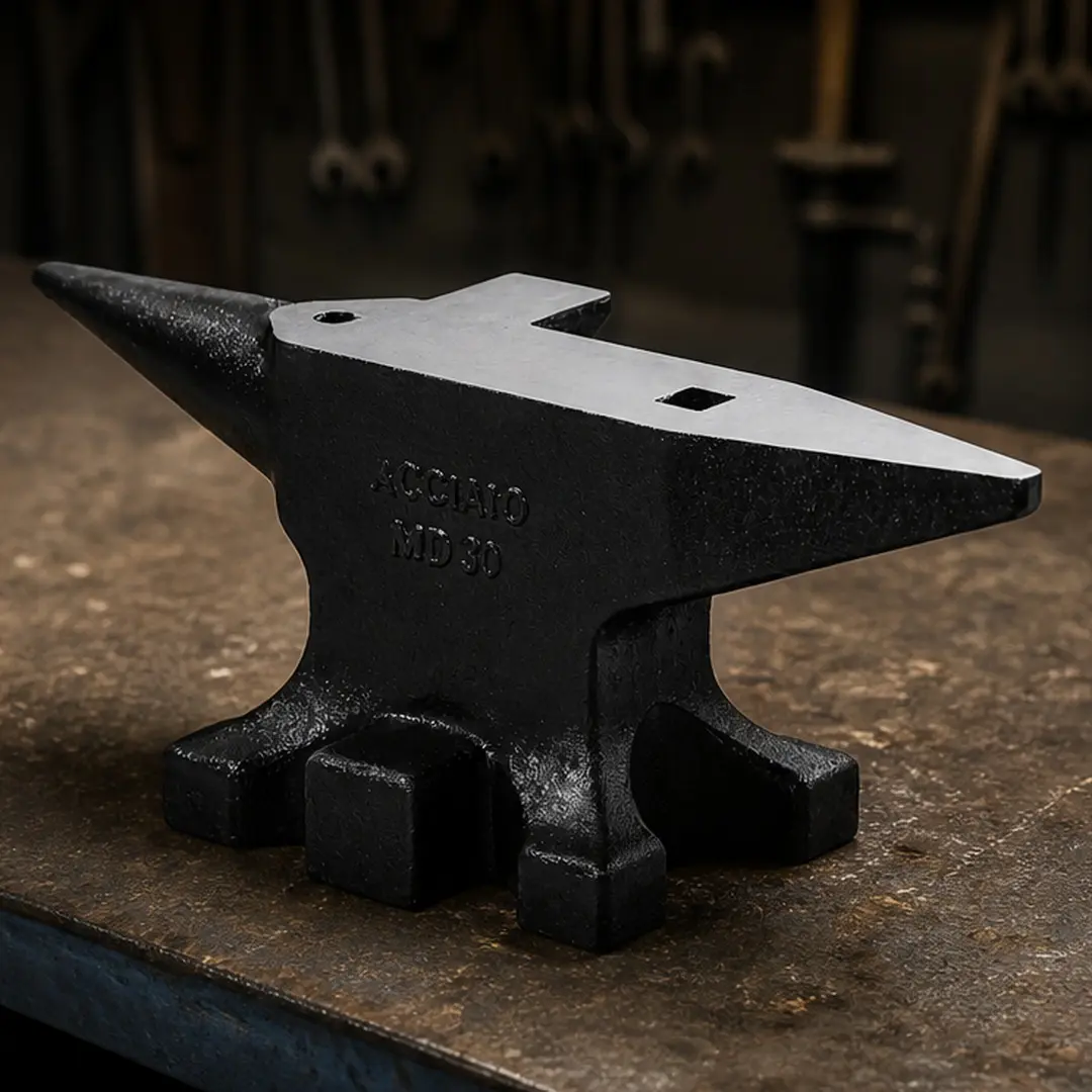 30lb Multi-Angle Cast Steel Anvil 55HRC Hardness Blacksmith Forging Tool with Rounded Corners Flat Surface Sturdy Base for Metal Shaping Bending Riveting Jewelry Making Hobbyist Workshop Garage Use, Black Color Options, Carbon steel Material