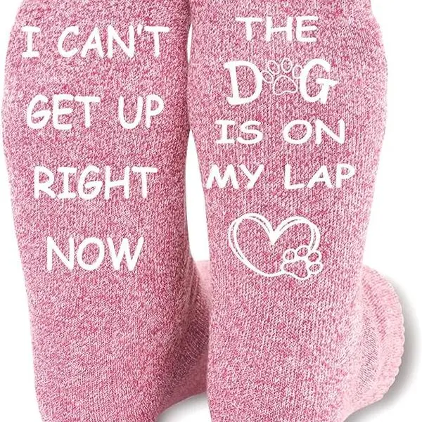 ANOTION Gifts for Women Men Funny Dog Socks -Great Gifts Ideals for Dog Lover, Gifts for Dad & Mom from Son Daughter Comfort Cotton Womenswear Mother's Day Gift for Mom
