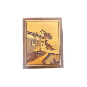 1960s INTARSA ITALIAN VINYARD WALL ART