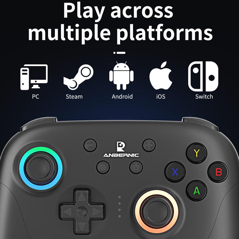 ANBERNIC RG P01 Game Controller Compatible For PC Steam Switch Android IOS Connection Methods Bluetooth 5.3/Wired/2.4G Wireless Game Console Accessories Give high-end gifts Smartphone